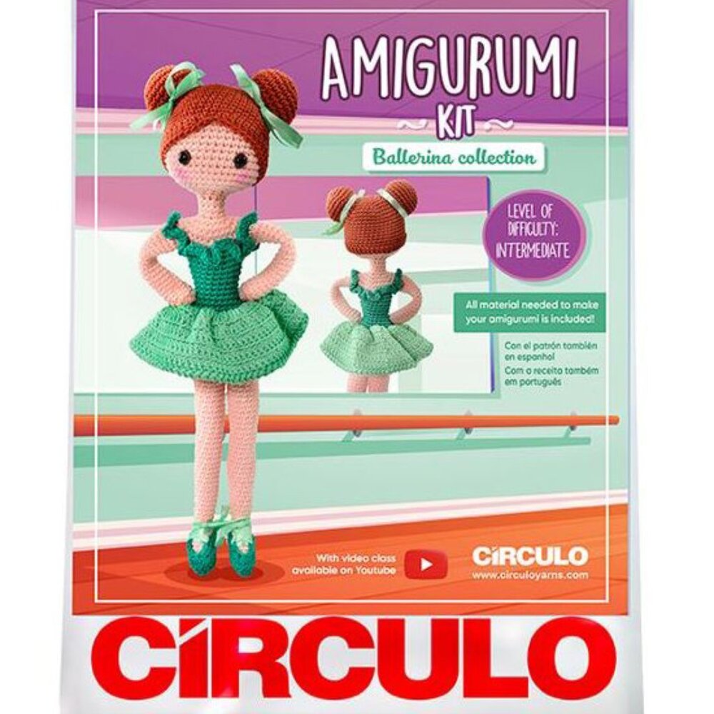 BRAND NEW - Circulo Crochet Ballerina Collection Amigurumi Kit (Color #3)